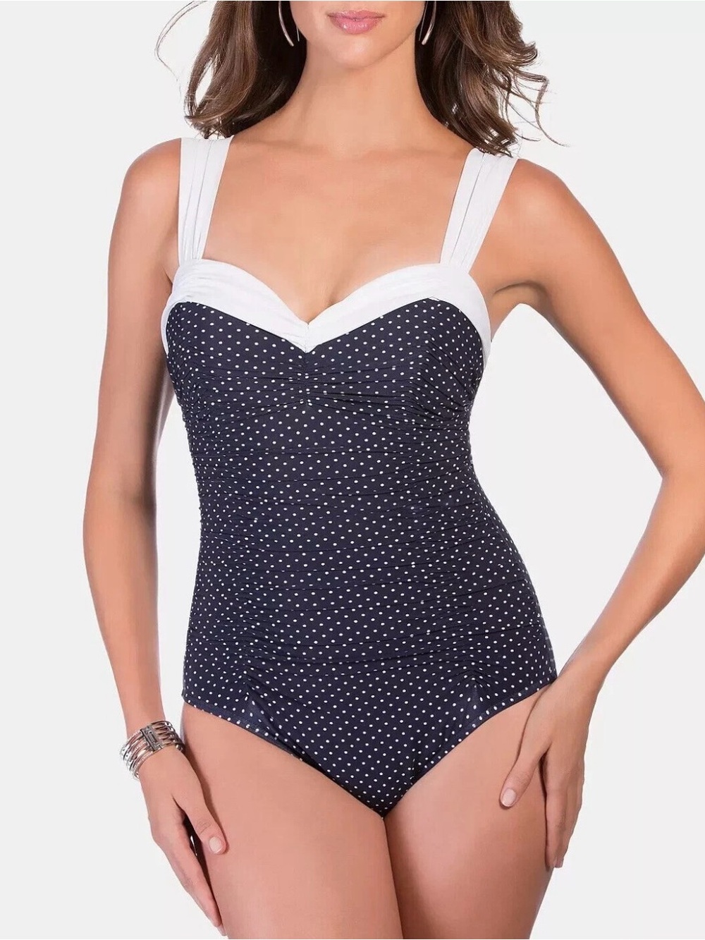 Miraclesuit Women's Pin Point Saxon One Piece Swimsuit
